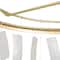 Hello Honey® Marina Small Round Gold Metal & Natural Capiz Chandelier Style Pendant Ceiling Light